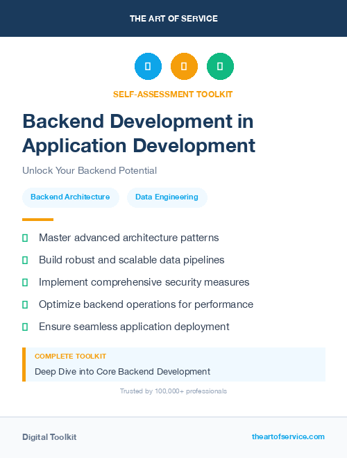 Backend Development in Application Development