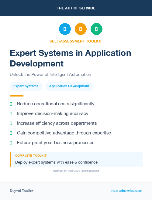Expert Systems in Application Development