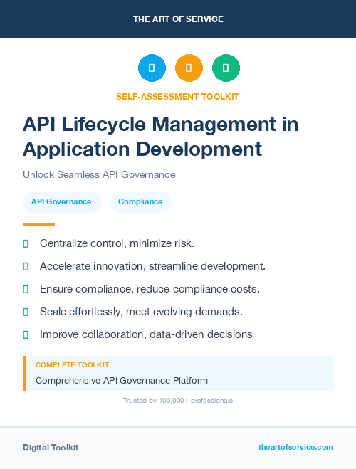 API Lifecycle Management in Application Development