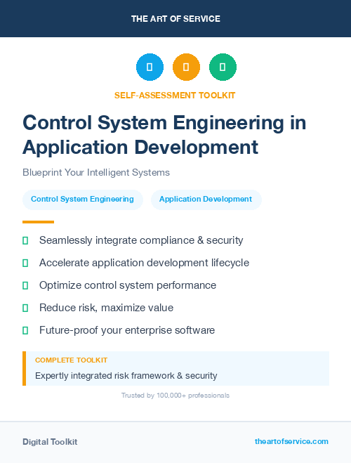 Control System Engineering in Application Development