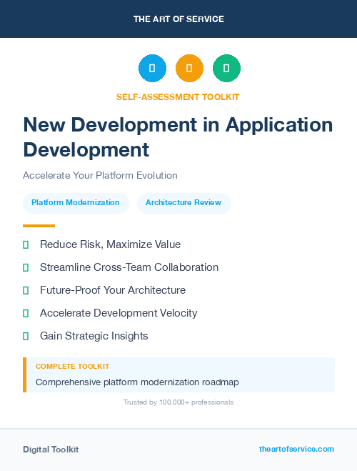 New Development in Application Development