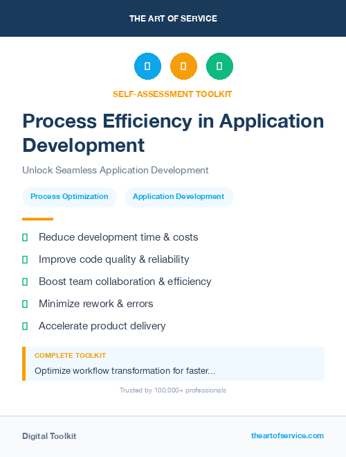 Process Efficiency in Application Development