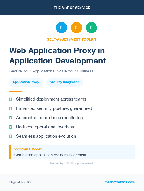 Web Application Proxy in Application Development