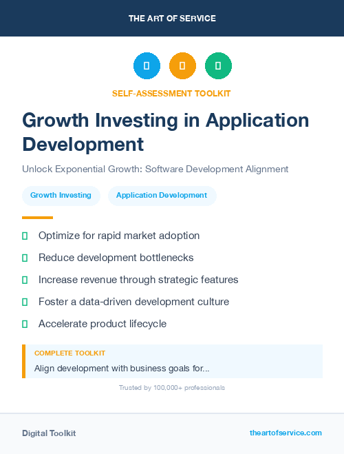 Growth Investing in Application Development