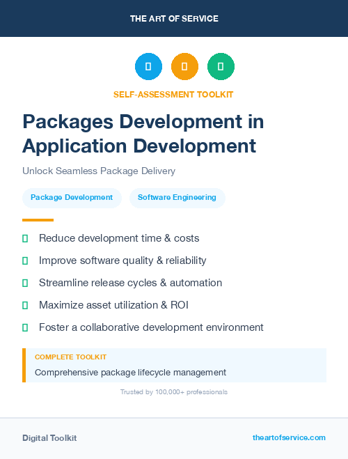 Packages Development in Application Development