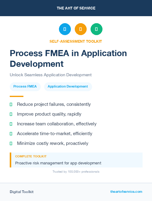 Process FMEA in Application Development
