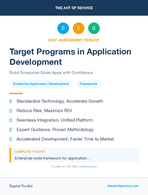 Target Programs in Application Development