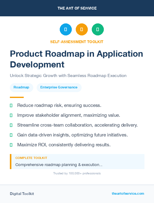 Product Roadmap in Application Development