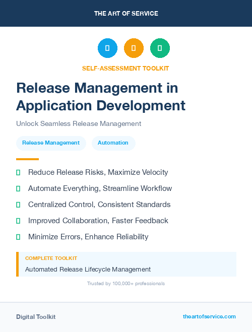 Release Management in Application Development