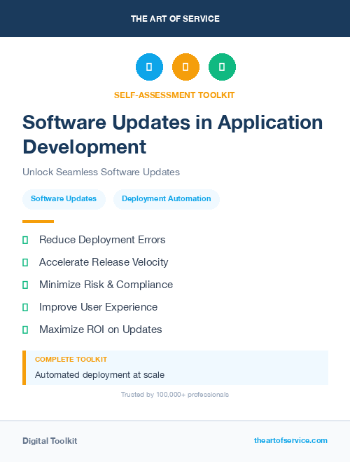 Software Updates in Application Development
