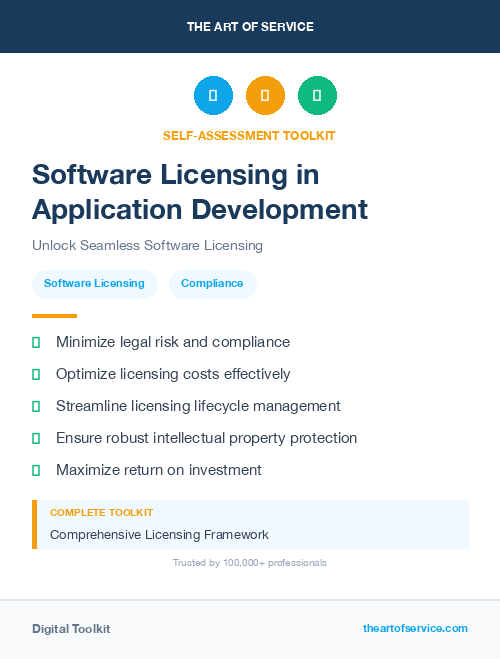 Software Licensing in Application Development