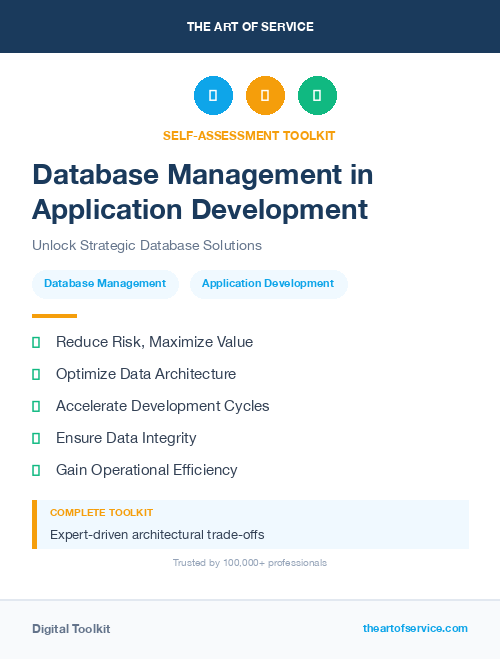 Database Management in Application Development