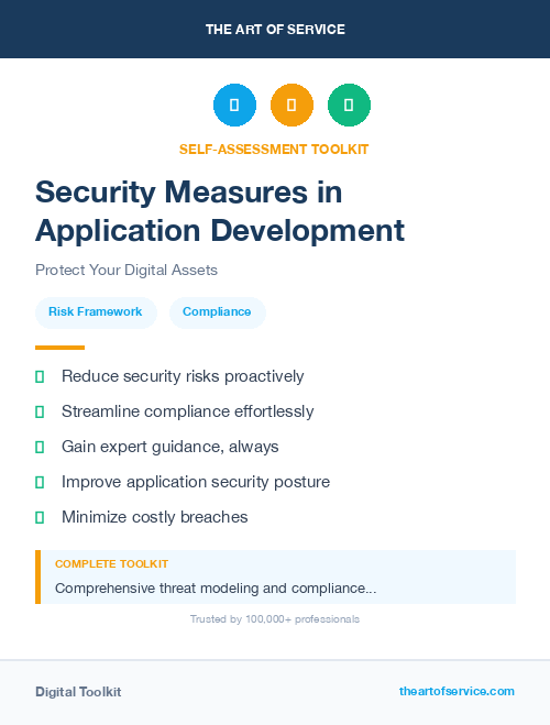 Security Measures in Application Development