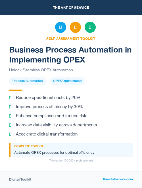 Business Process Automation in Implementing OPEX
