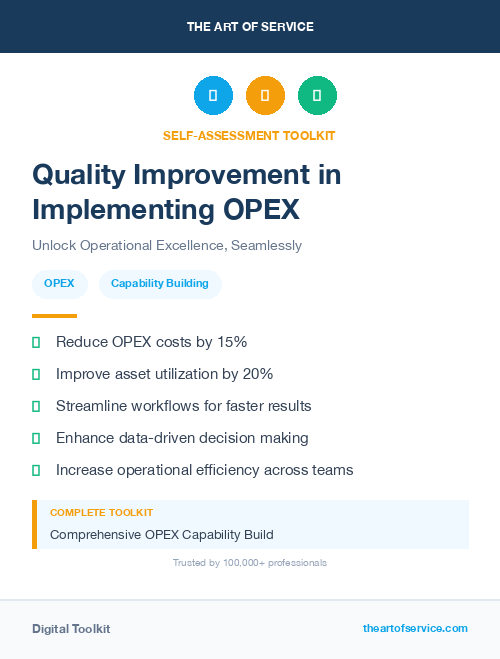 Quality Improvement in Implementing OPEX