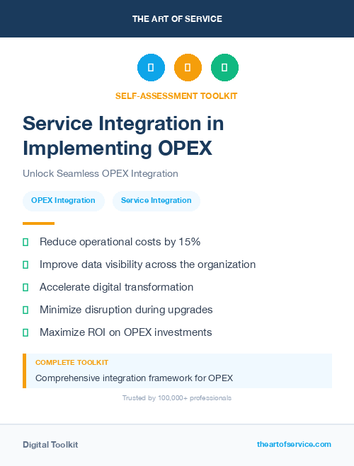 Service Integration in Implementing OPEX