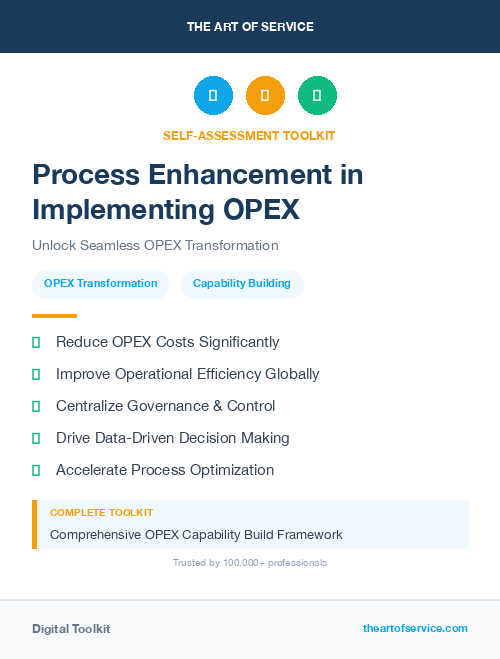 Process Enhancement in Implementing OPEX