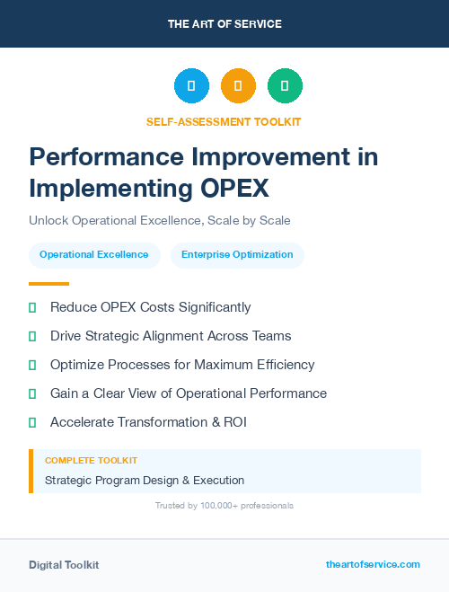 Performance Improvement in Implementing OPEX