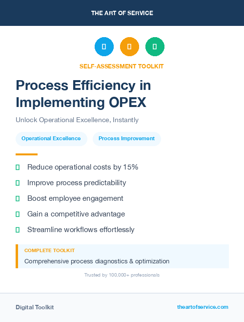 Process Efficiency in Implementing OPEX