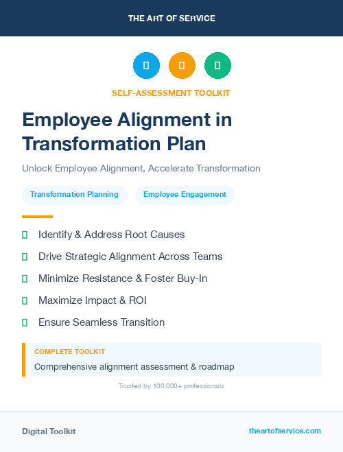 Employee Alignment in Transformation Plan