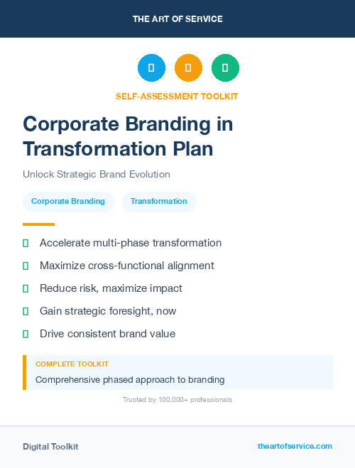 Corporate Branding in Transformation Plan