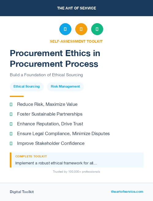 Procurement Ethics in Procurement Process