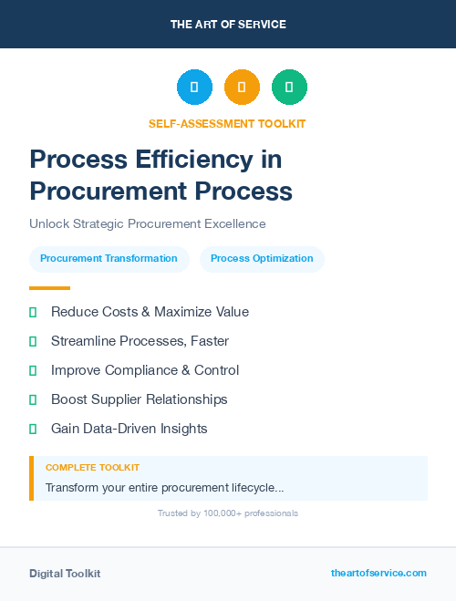 Process Efficiency in Procurement Process