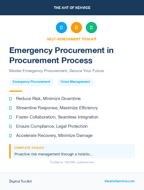 Emergency Procurement in Procurement Process