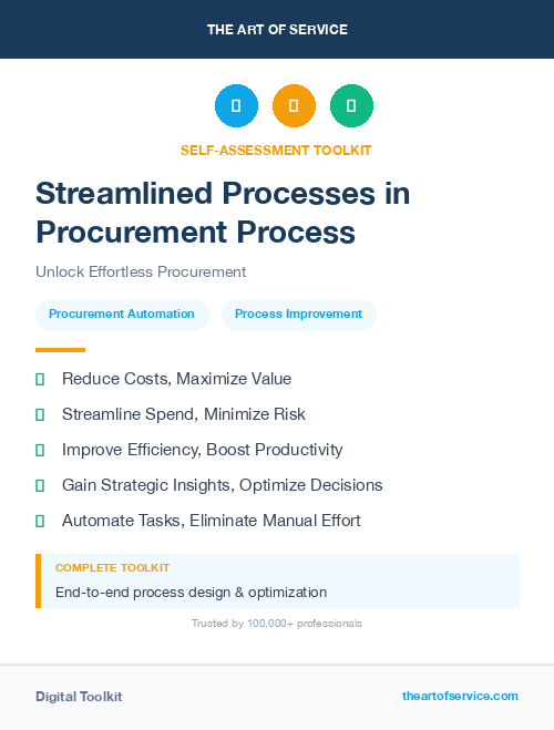 Streamlined Processes in Procurement Process
