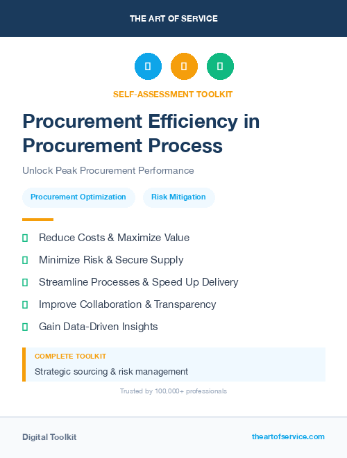 Procurement Efficiency in Procurement Process