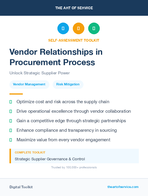 Vendor Relationships in Procurement Process