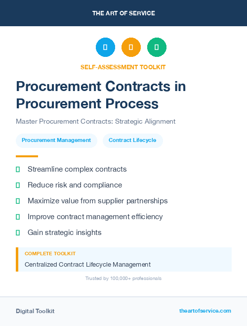 Procurement Contracts in Procurement Process