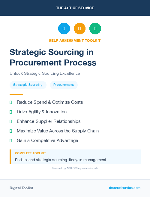 Strategic Sourcing in Procurement Process