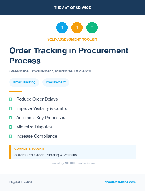 Order Tracking in Procurement Process