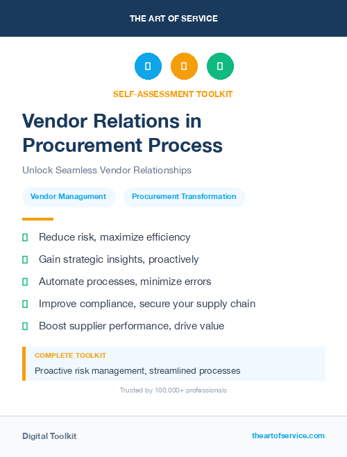 Vendor Relations in Procurement Process