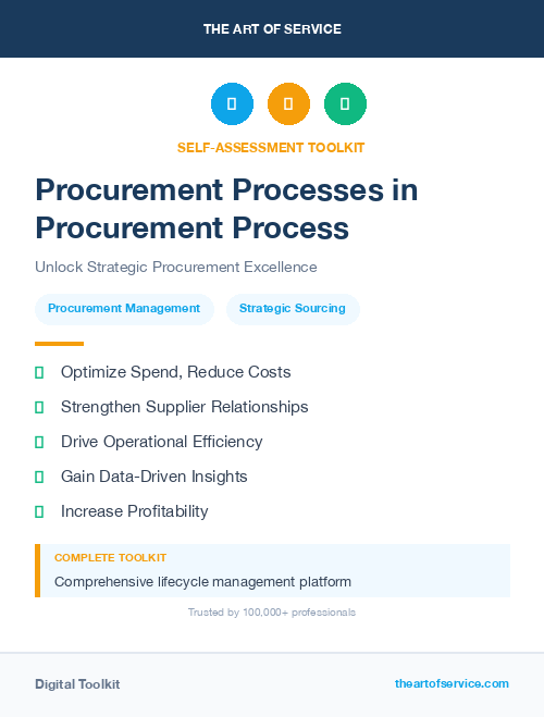 Procurement Processes in Procurement Process