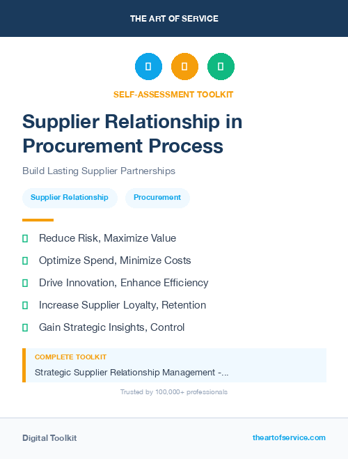 Supplier Relationship in Procurement Process