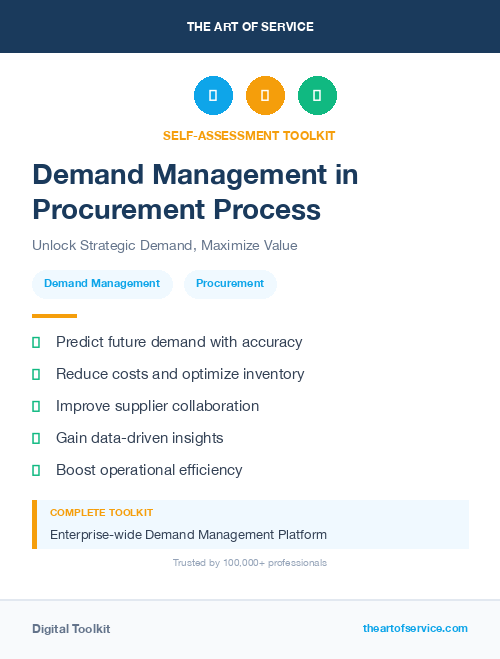 Demand Management in Procurement Process