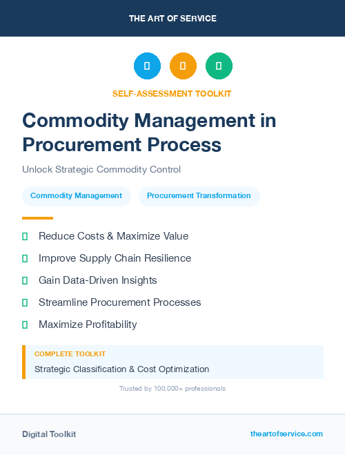 Commodity Management in Procurement Process