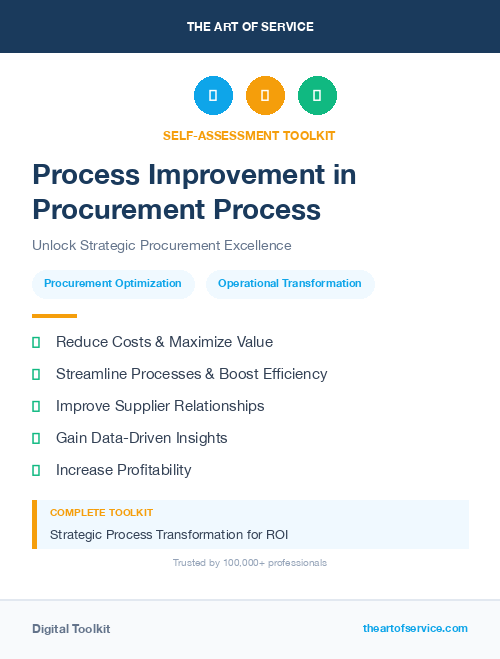Process Improvement in Procurement Process