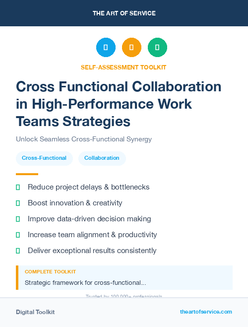 Cross Functional Collaboration in High-Performance Work Teams Strategies