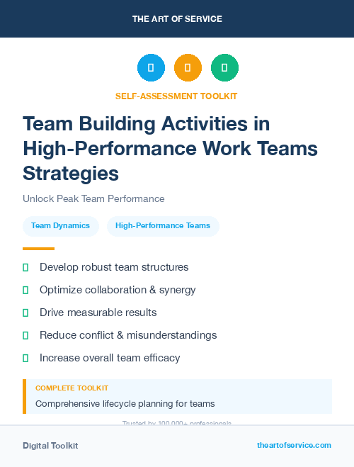 Team Building Activities in High-Performance Work Teams Strategies