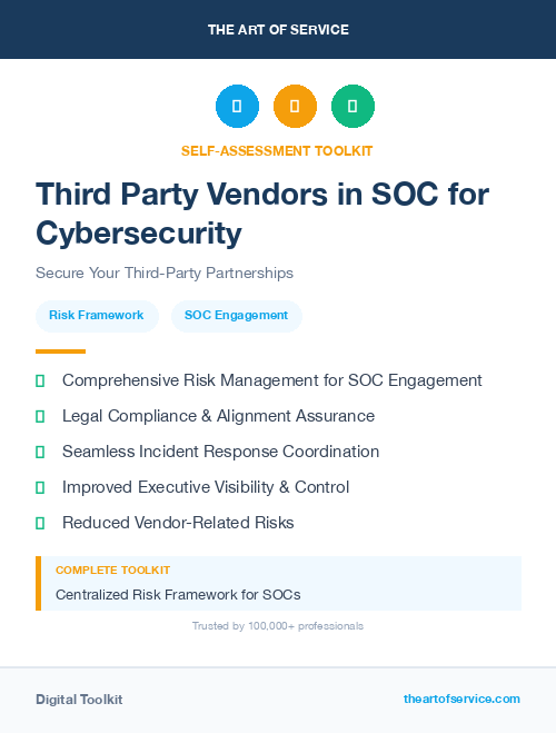 Third Party Vendors in SOC for Cybersecurity