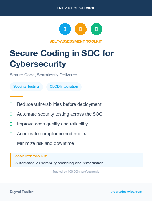 Secure Coding in SOC for Cybersecurity