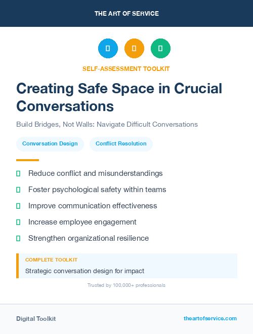 Creating Safe Space in Crucial Conversations