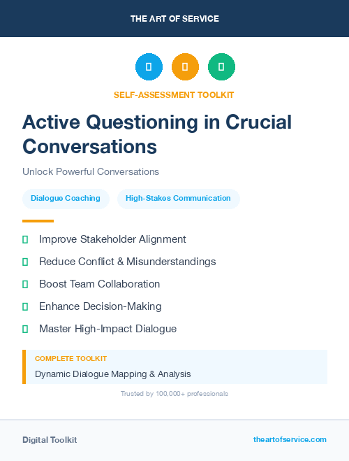 Active Questioning in Crucial Conversations
