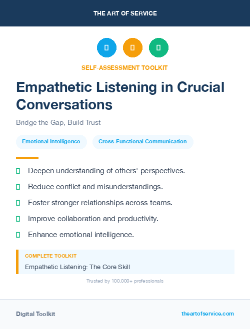 Empathetic Listening in Crucial Conversations