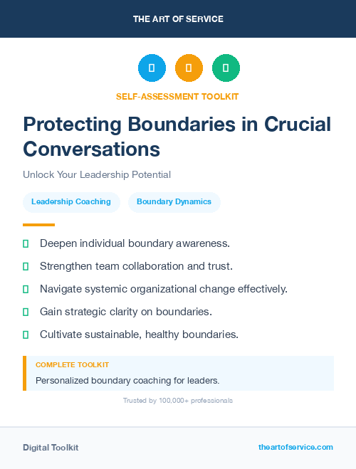 Protecting Boundaries in Crucial Conversations