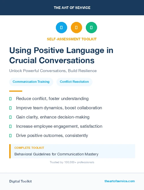 Using Positive Language in Crucial Conversations