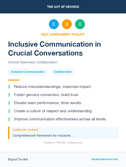 Inclusive Communication in Crucial Conversations